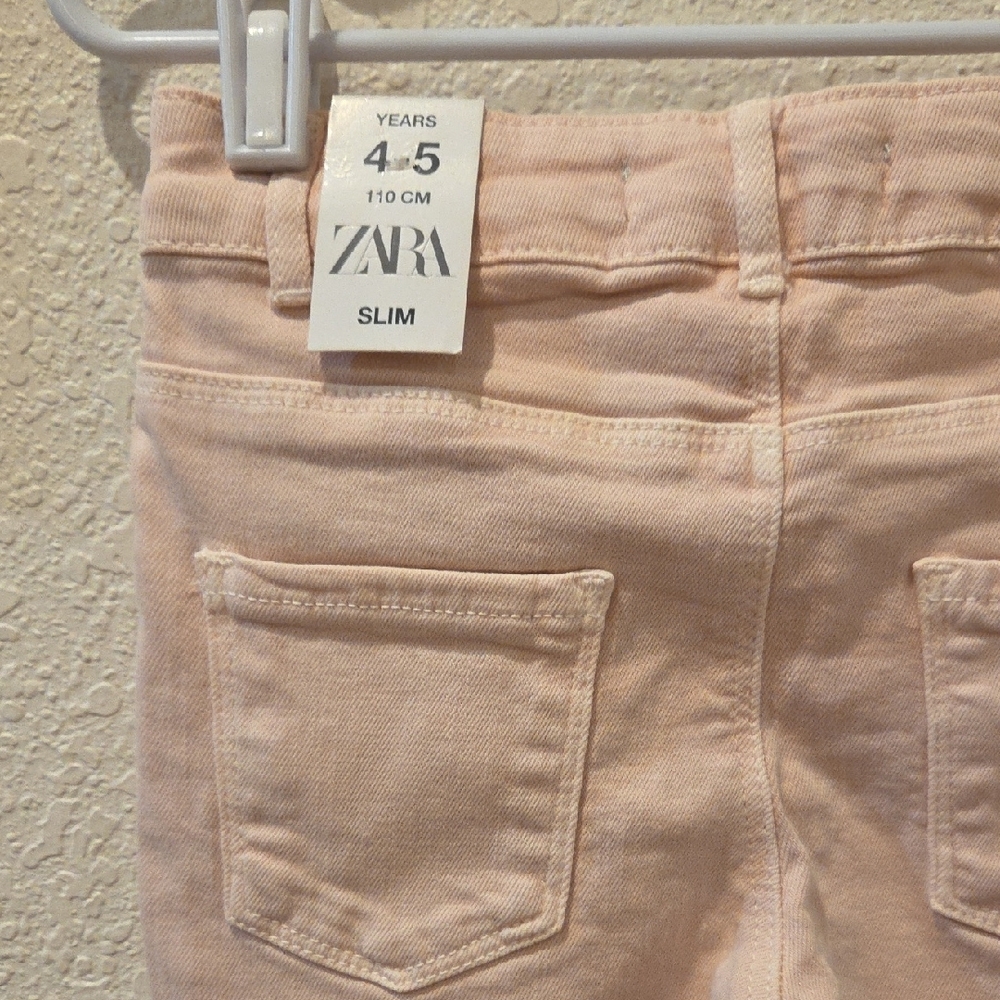 Zara Pink Children's Pants/ Jeans For A Little Girl . New With Tag. - Picture 8 of 12